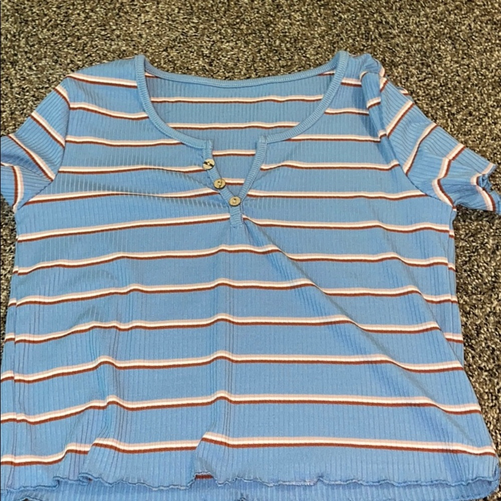 striped crop top